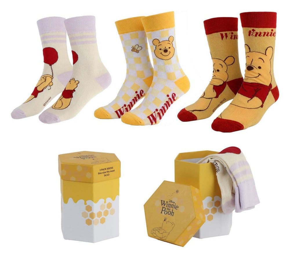Winnie the Pooh Socks 3-Pack 36-43
