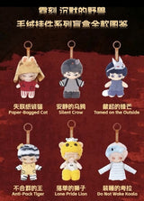 Neekyio Silent Beast Plush Keychain 15 cm Blind Box Display (6)