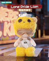 Neekyio Silent Beast Plush Keychain 15 cm Blind Box Display (6)