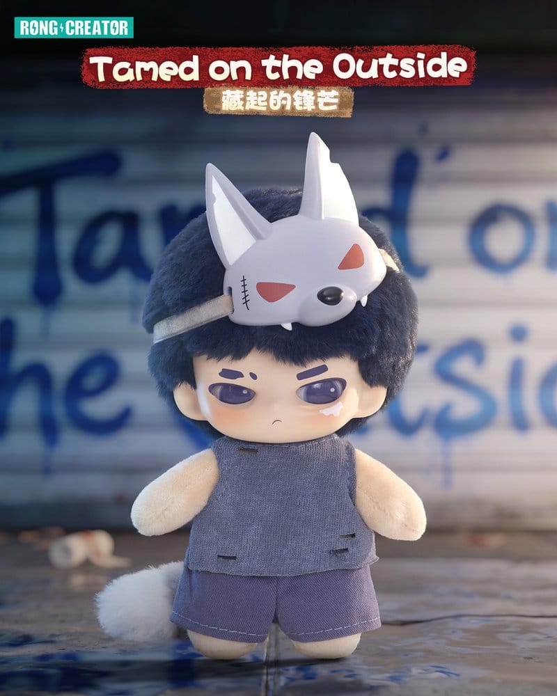 Neekyio Silent Beast Plush Keychain 15 cm Blind Box Display (6)