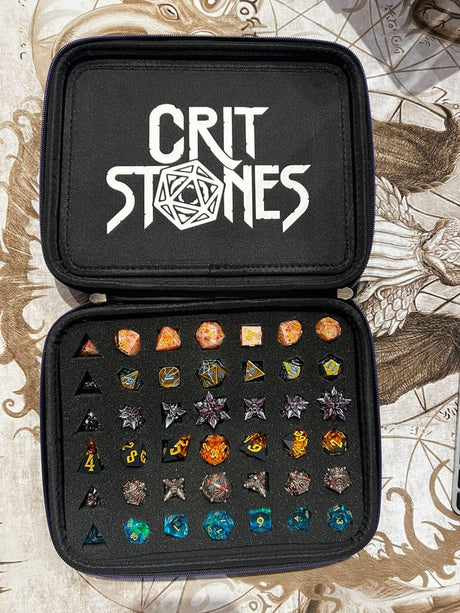 CritStones Dice Case Arcanum Purple