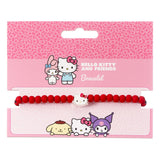 Hello Kitty Bracelet red beads with Hello Kitty Charm 21 cm