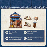 Miniature House Model Kit Fukuoka Mentaiko Kitchen 11 x 9 cm