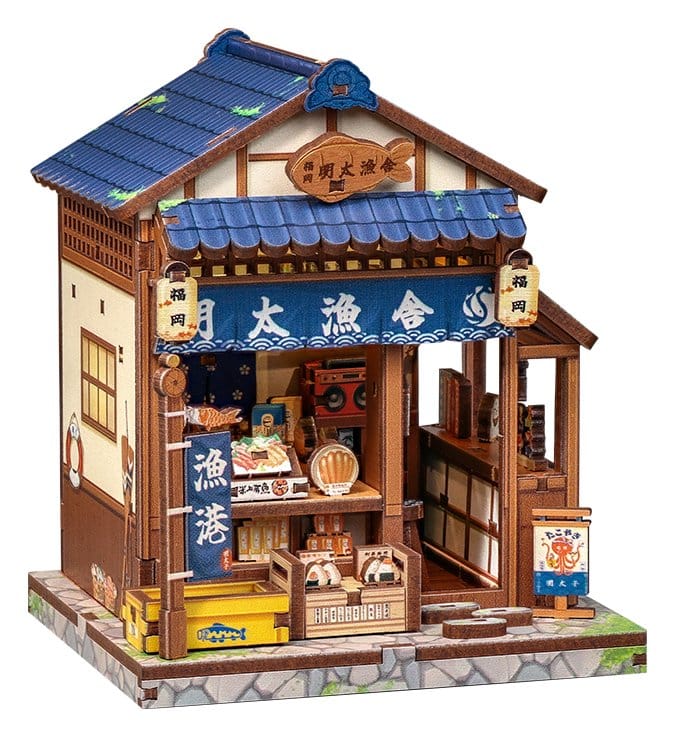 Miniature House Model Kit Fukuoka Mentaiko Kitchen 11 x 9 cm