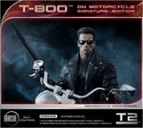Terminator 2 Statue T-800 On Motorcycle Limited Signature Edition 70 cm