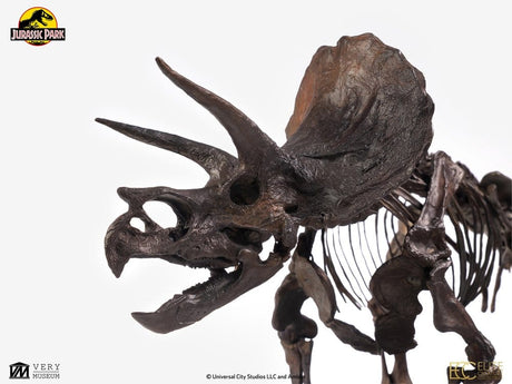 Jurassic Park Statue 1/24 Triceratops Fossil Skeleton Bronze 35 cm – billede 2