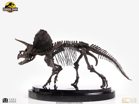 Jurassic Park Statue 1/24 Triceratops Fossil Skeleton Bronze 35 cm – billede 3