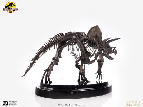 Jurassic Park Statue 1/24 Triceratops Fossil Skeleton Bronze 35 cm – billede 5