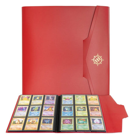 Enhance Binder 9 Pocket Card Binder Red 30 x 25 x 3 cm