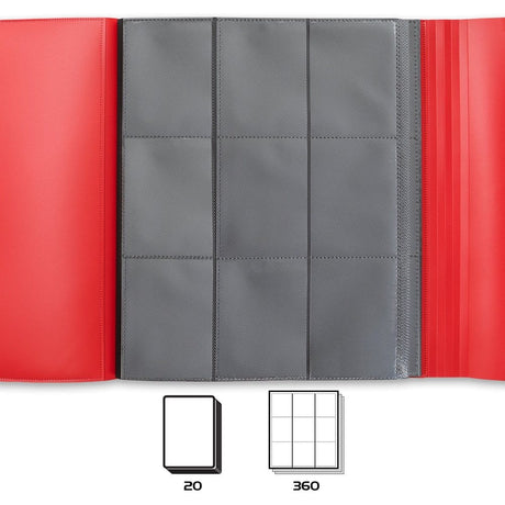 Enhance Binder 9 Pocket Card Binder Red 30 x 25 x 3 cm – billede 3