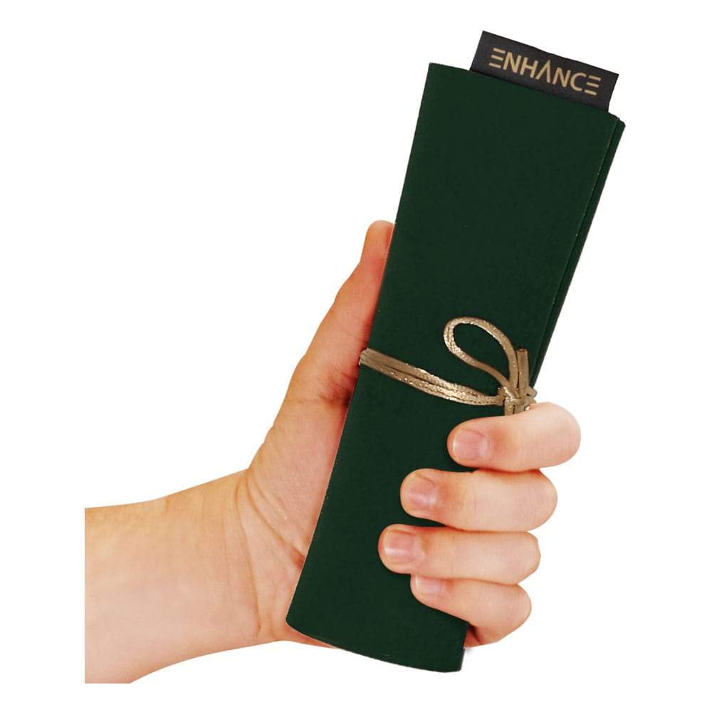 Enhance Tabletop Roll on a Scroll Bag with Dice Green