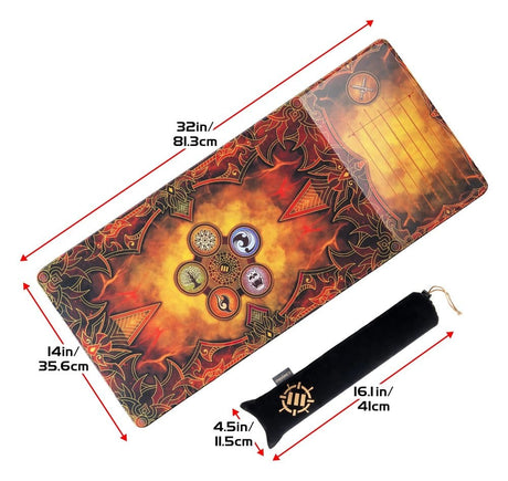 Enhance Tabletop Playmat Deluxe Edition with Duel Tracker 81 x 36 cm – billede 5