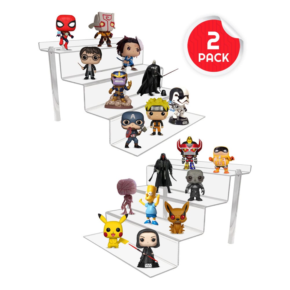 Evoretro Acrylic Shelf Riser 2-Pack RS6