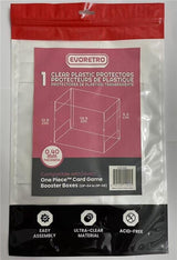 Evoretro PET Protectors 1-Pack for One Piece Card Game Booster Boxes (OP-04 to OP-08) 12 x 6 x 15 cm