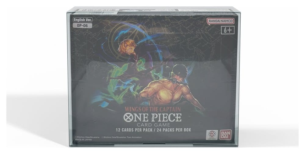 Evoretro PET Protectors 1-Pack for One Piece Card Game Booster Boxes (OP-04 to OP-08) 12 x 6 x 15 cm