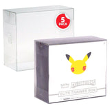 PET Protectors 5-Pack for Booster Boxes / Elite Trainer Boxes Ver. 2