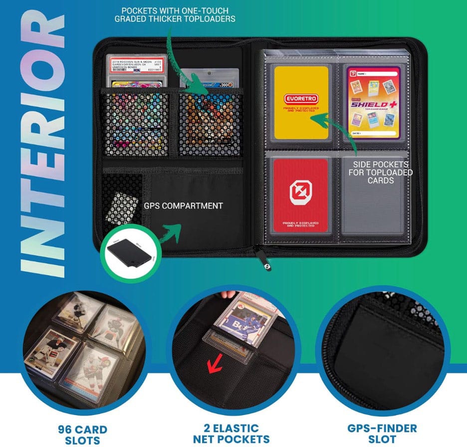 Evoretro Shield+ Topload Cards Binder Compact 96 Karten Black