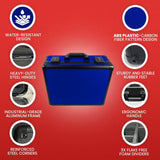 Evoretro Trading Card Storage Box for 120 Cards XL Blue