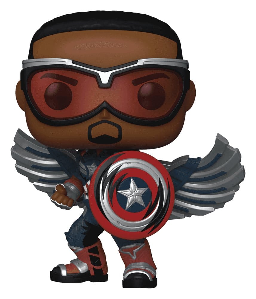 Marvel POP! Comics Vinyl Figure Captain America (Sam Wilson) (Comic Deco) Exclusive 9 cm