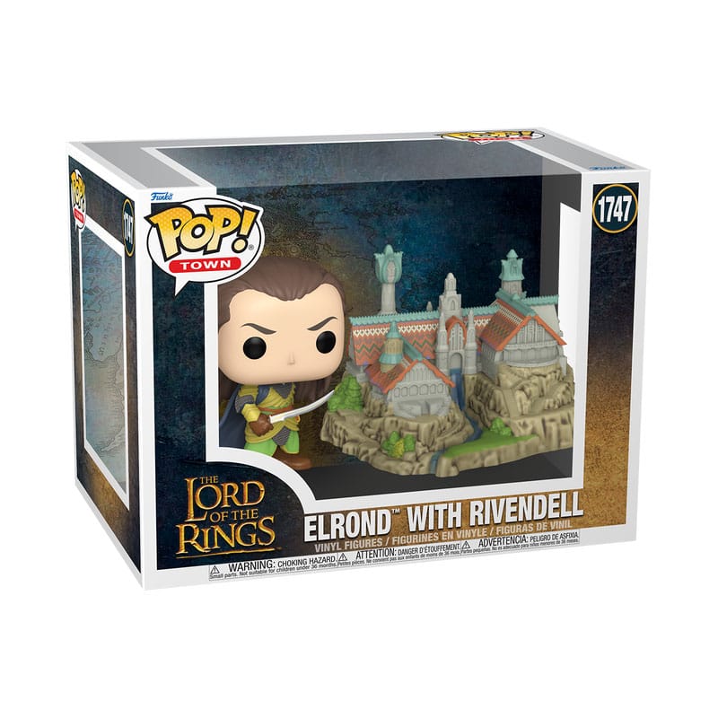 The Lord of the Rings POP! Town Vinyl Figure Elrond & Rivendell 9 cm