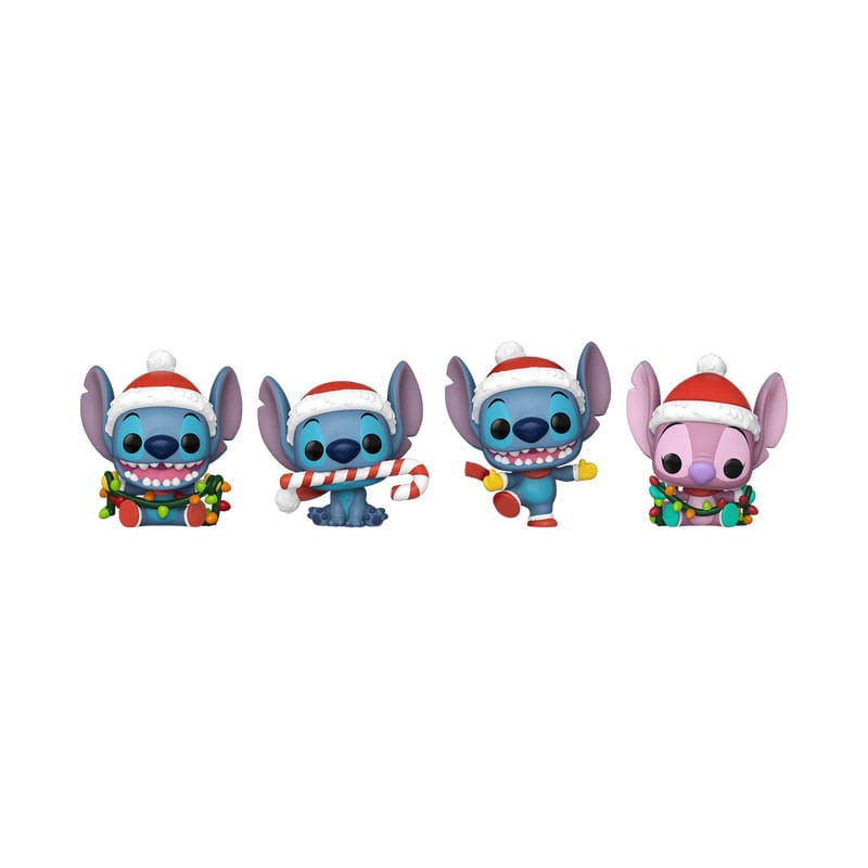 Lilo&Stitch Holiday 2025 Pocket POP! Vinyl Figure 4-Pack Tree Holiday Box 4 cm