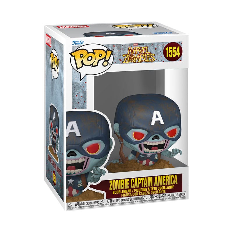 Marvel Zombies POP! Marvel Vinyl Figure Captain America 9 cm