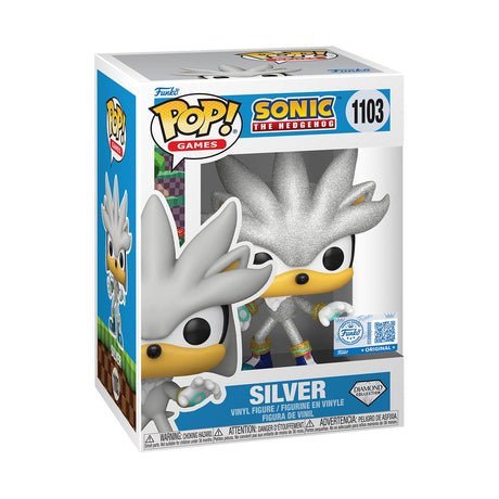 Sonic The Hedgehog POP! Games Vinyl Figure Silver The Hedgehog (FL) 9 cm