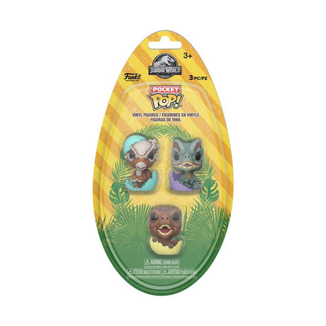 Jurassic Park Pocket POP! Vinyl Figure Easter Egg 3-Pack Dinos 4 cm