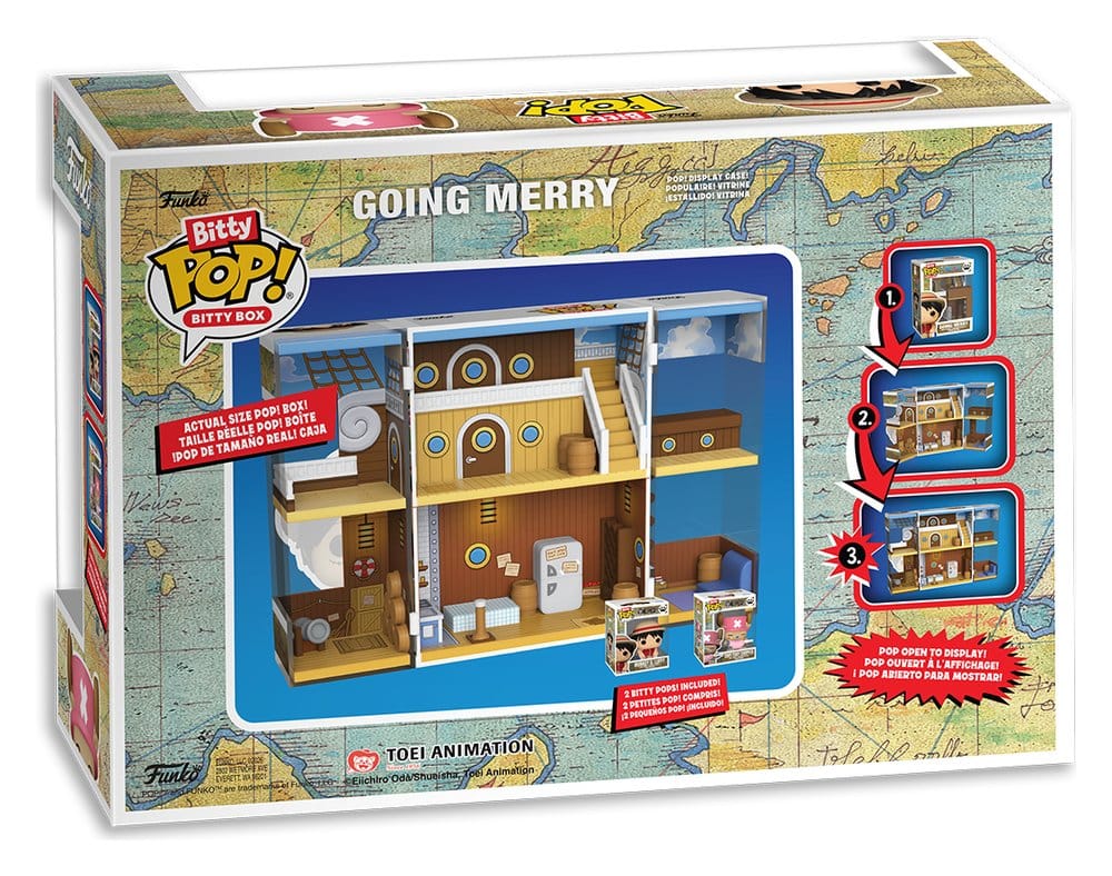 One Piece Bitty POP! Bitty Box Display with 2 Vinyl Figures Going Merry