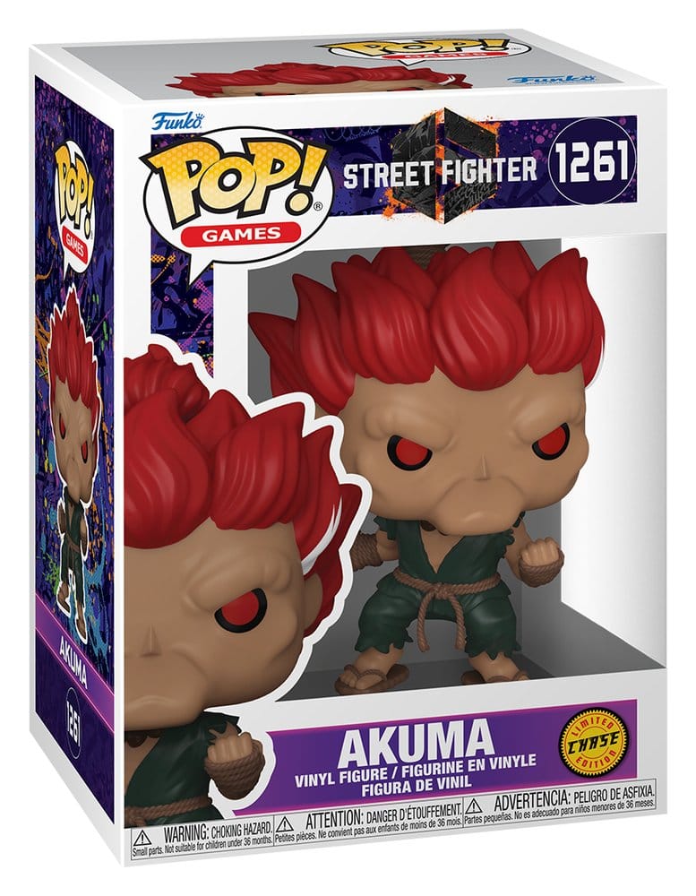 Street Fighter 6 POP! Animation Vinyl Figures Akuma with Chase 9 cm Assortment (6)