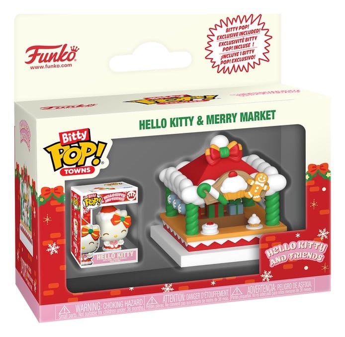 Hello Kitty Bitty POP! Towns Vinyl Figure Holiday- Merry Market