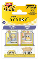 Minions Bitty POP! Vinyl Figures 2-Pack Pajama Bob & Tourist Dave 2 cm