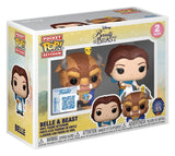Beauty and the Beast POP! Vinyl Keychain 2-Pack Belle & Beast 4 cm