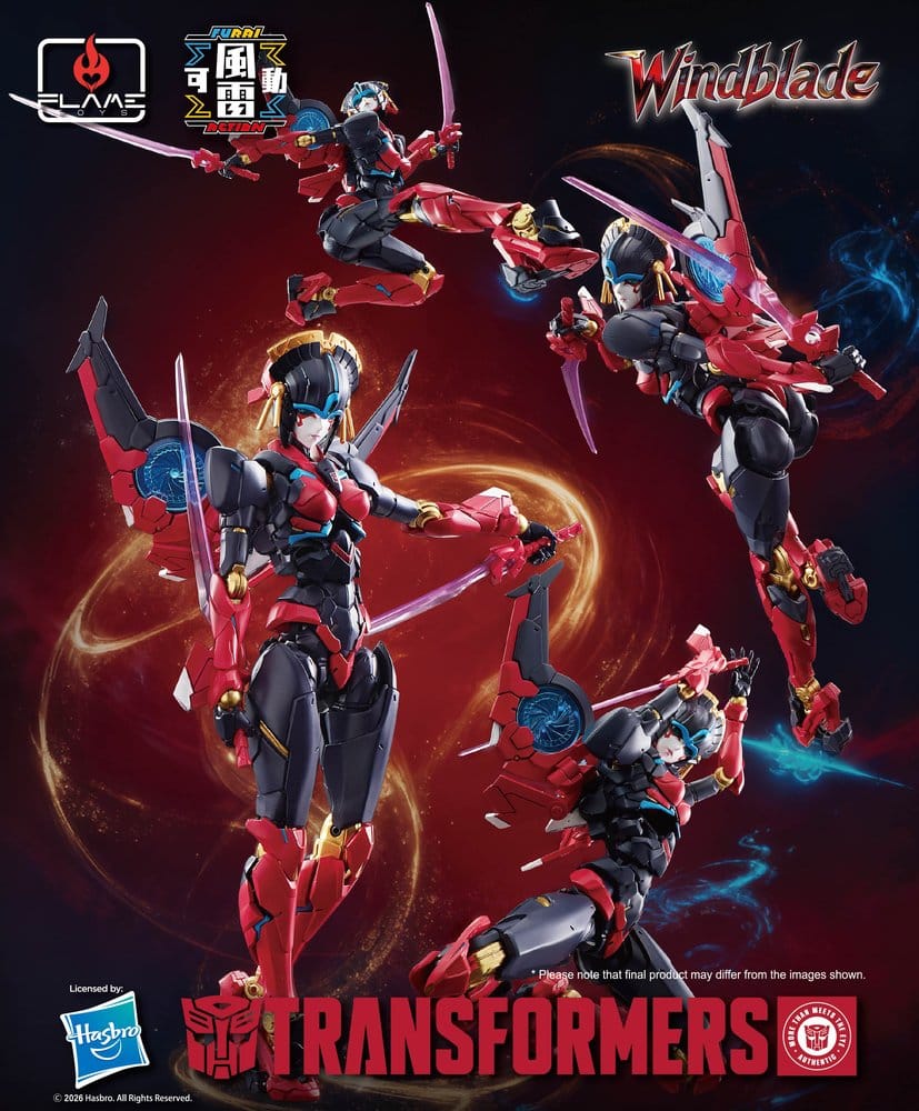 Transformers Furai Action Action Figure Windblade 16 cm