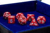 Dragon Storm Sharp Edge Silicone Dice Set Red Dragon Scales (7)