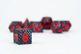 Dragon Storm Sharp Edge Silicone Dice Set Black Dragon Scales (7)