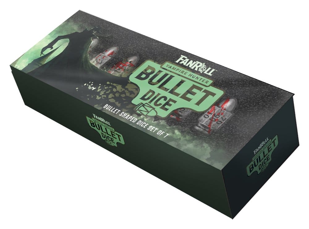 FanRoll Resin Bullet Poly Dice Set Vampire Hunter (7)