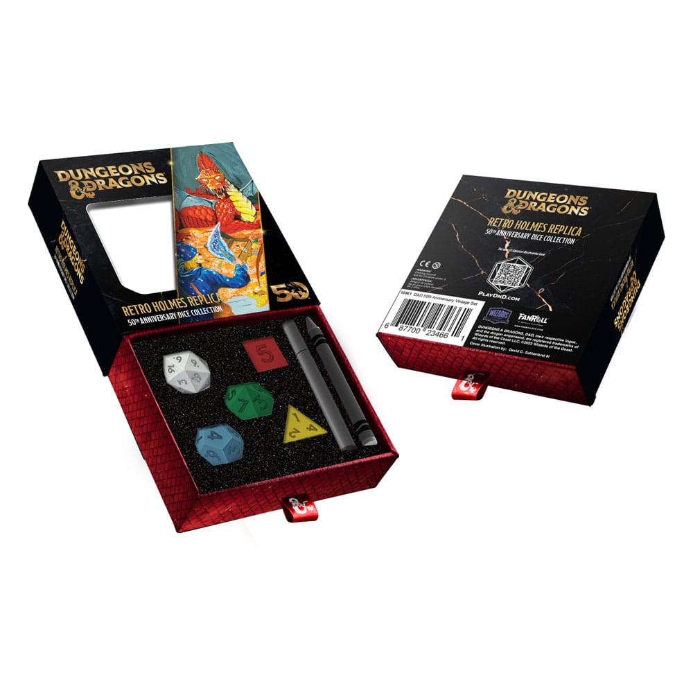 Dungeons & Dragons Dice Set 50th Anniversary: Retro Holmes Replica