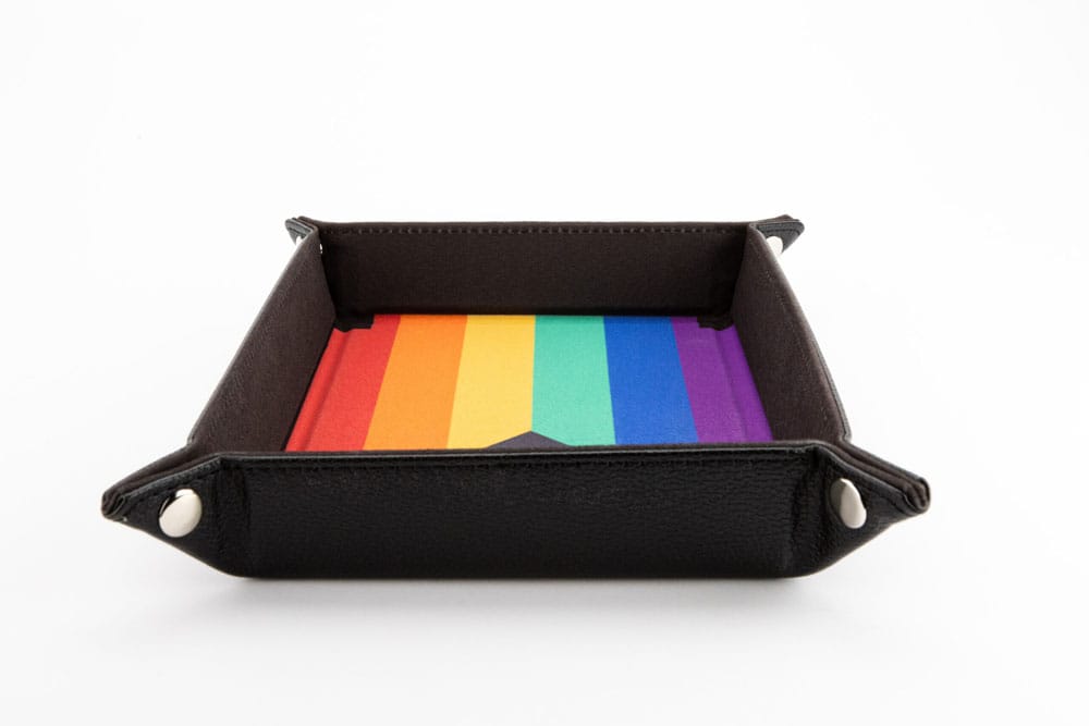 FanRoll Folding Dice Tray Pride Rainbow Flag