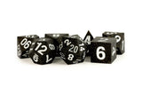 FanRoll Sharp Edge Silicone Dice Set Gold Scatter (7)