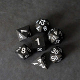 FanRoll Sharp Edge Silicone Dice Set Gold Scatter (7)