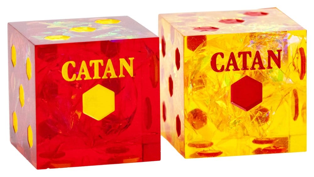 Catan Dice Set D6 Sharp Edge Resin