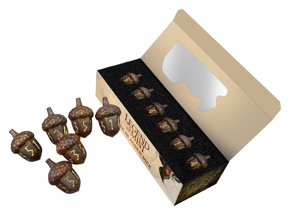 FanRoll Legend in the Mist Dice Set D6 Resin Acorn (6)
