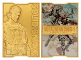 Metal Gear Solid 2 Ingot Snake 24k Gold Plated Limited Edition