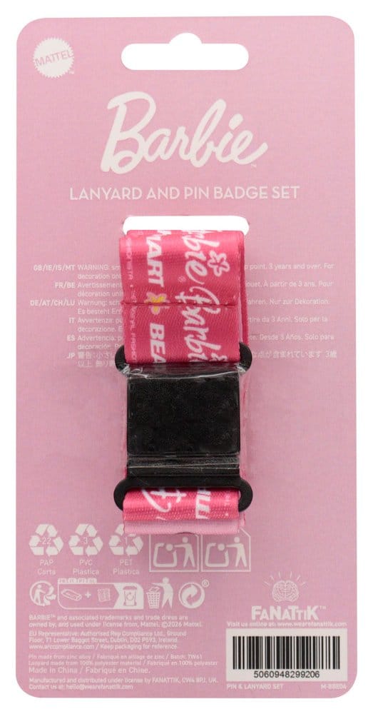 Barbie Lanyard & Pin Badge Set