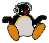 Pingu Pin Badge Headphones Limited Edition