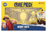 One Piece Replica 10,000 World Berry Metal Banknote 6 x 15 cm