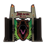 Jurassic Park Pin Badge Gates Hinged