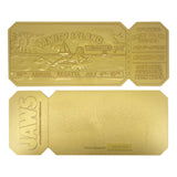 Jaws Replica 1/1 50th Anniversary Regatta Ticket 24k Gold Plated