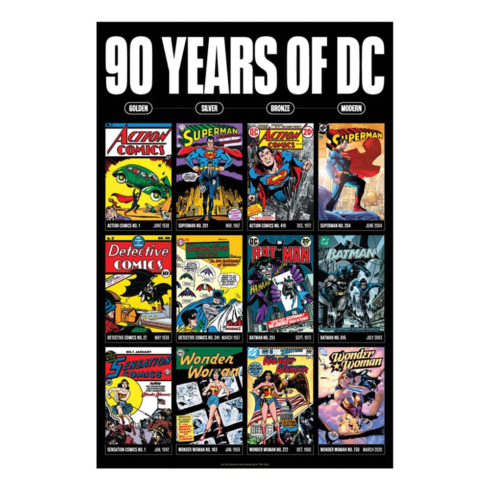DC Comis Art Print 90 Years Limited Edition 42 x 30 cm